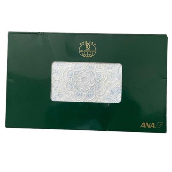 Vintage ANA Airlines 10 Year Anniversary Swatow Handkerchief - New in Pa… - Picture 6 of 6